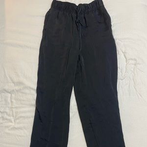 Black satin pants from H&M
